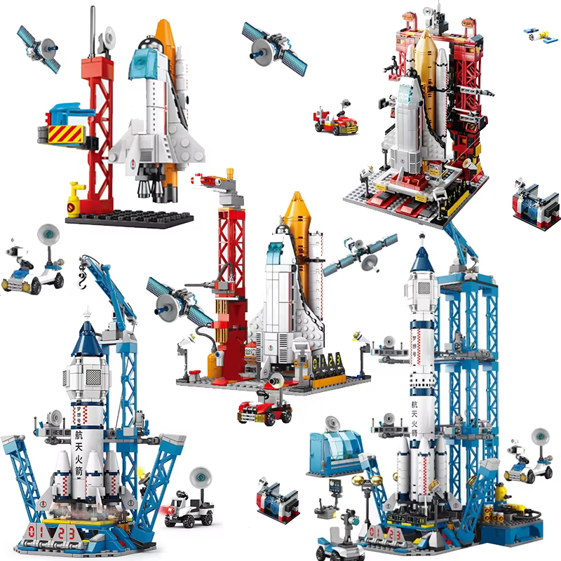 Blocs de construction de lancement de fusée spatiale