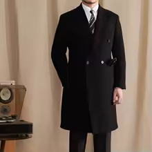 M. Lu San 80% laine rembourré 800g manteau