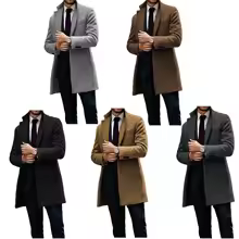 Veste à boutonnage simple à revers cranté