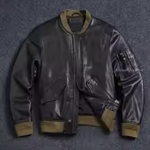 Bomber Ma-1 veste en cuir