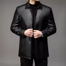 Veste en cuir de haute qualité